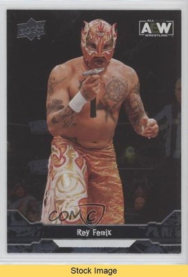 2023 Upper Deck AEW All Elite Wrestling Silver Foil Rey Fenix #10 READ 0l2k