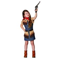 Kinder Cowgirl Kostüm / Karneval Fasching Wilder Westen Mädchen Cowboy Kleid
