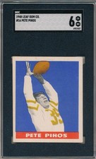 1948 LEAF GUM CO. #16 PETE PIHOS ROOKIE - SGC 6 EX/NM (SVSC)