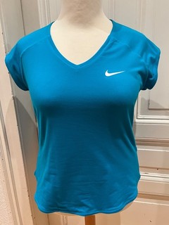 Nike Damen Fitness Yoga Shirt Kurzarm türkis Gr. L