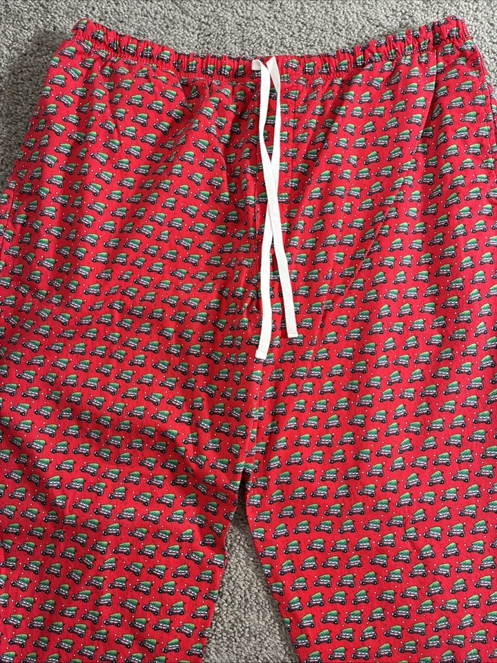 Vineyard Vines Árbol de Navidad Coche Pijama Salón Pantalones Hombre’s XL USADO EN EXCELENTE ESTADO Foto 3 de 4