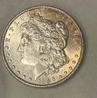 New Listing1886 Morgan Silver Dollar $1 Philadelphia Rainbow Rimmed Toned 90% Silver