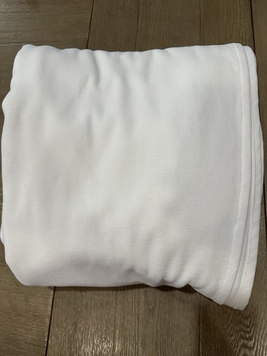 Pottery Barn Universal Dropcloth Sofa Slipcover  White  Chenille 106x178"
