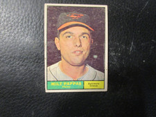 1961  TOPPS #295 MILT PAPPAS  ORIOLES  GOOD