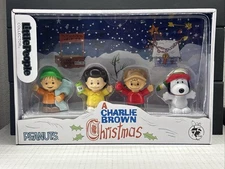 Little People CHARLIE BROWN CHRISTMAS Collector Special Edition Set Peanuts NEW!