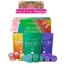 Relaxing Shower Steamers Culinary Collection - 18 Pack with Eucalyptus Citrus