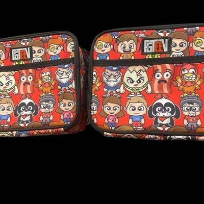 FGTEEV INSULATED THERMAL LINED KID'S FOOD STORAGE LUNCH BAG/BOX - 2 PACK BUNDLE
