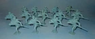 Vintage 1950s Marx Civil War Play Set Flat Blue 54mm Advancing Union Soldiers