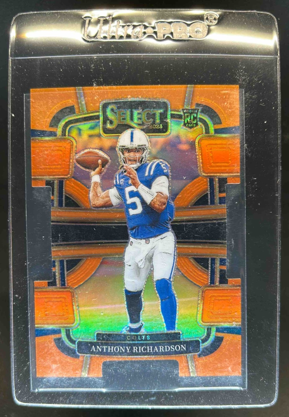 2023 Select Anthony Richardson RC Orange Prizm Die Cut Concourse #/499 Colts