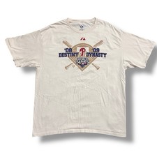 Philadelphia Phillies World Series ‘08 ‘09 Destiny Dynasty T-Shirt NWOT Size XL