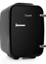 Caynel Black Mini Fridge Portable Thermoelectric 4 Liter Cooler and Warmer