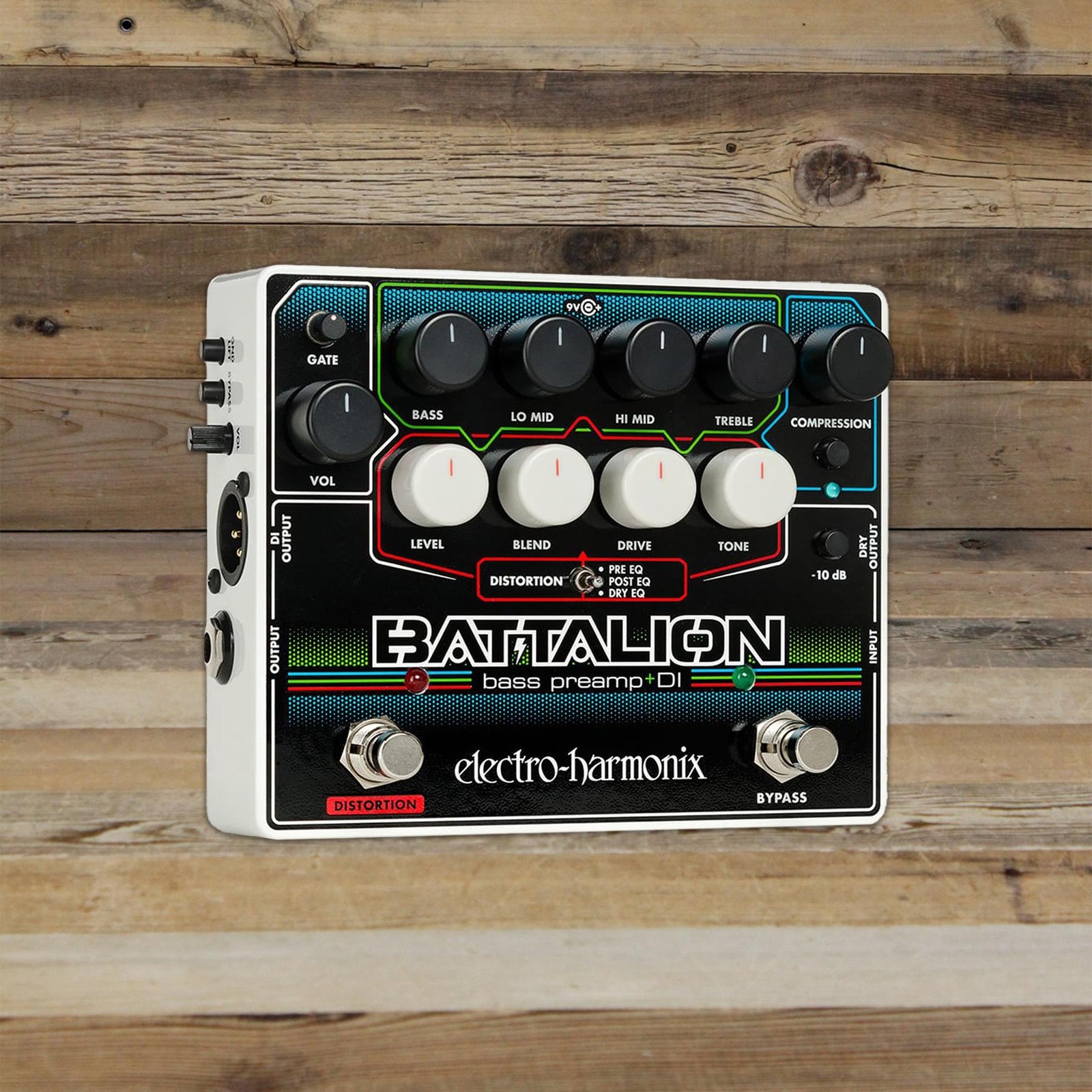 Open Box Electro-Harmonix Battalion Bass Preamp & DI Guitar Effects Pedal