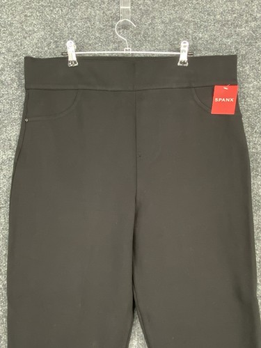 NWT Spanx Black Ankle Pants Womens 2XL Slimming Stretch Comfort - Picture 2 of 14