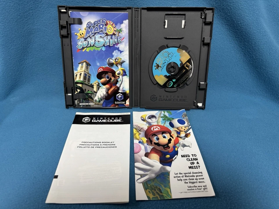 Super Mario Sunshine Nintendo GameCube 2002 Complete with Manual CIB - Image 4 of 4