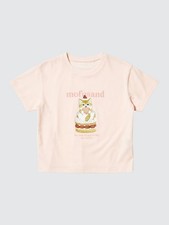 mofusand x UT UNIQLO T-shirts KIDS Japan PINK