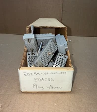 LOT OF (10) EDAC 516-056-000-301 RACK & PANEL CONNECTOR PLUG WITH SCREW EDAC 56