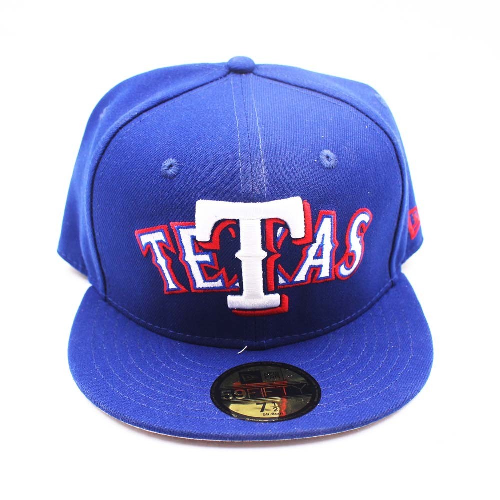 Texas Rangers Tetas Hat Rare Banned 59Fifty New Era Fitted Overlap