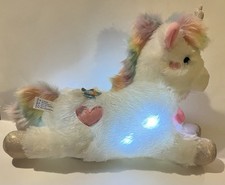 FAO Schwarz Glow Brights Plush LED w/Sound Unicorn Stuffed Animal