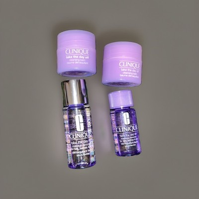 Lot Clinique Take The Day Off Makeup Remover For Lash/lids/lips & Cleansing balm