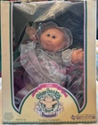 1980s Cabbage Patch Kids March of Dimes Preemie w/ Original Box #3870 Blue Dress