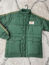 Dekalb Pfizer Genetics Green Puffer Jacket Coat Size Medium. Never Worn! Rare