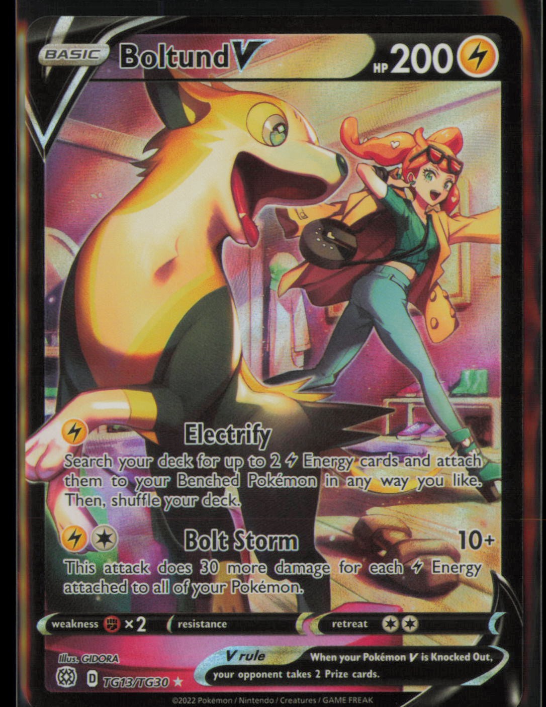 Boltund V TG13/TG30 Holo V Rare Brilliant Stars Trainer Gallery Pokemon NM