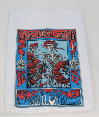 Grateful Dead Bertha Kitchen Towel - Colorful Music Band Decor Dishcloth