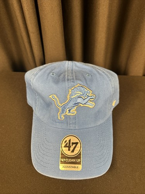 #ad Detroit Lions #x27;47 Brand Blue Clean Up Adjustable Dad Hat New $19.99