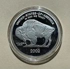 1 Oz Silver Buffalo Round .999 Fine, Indian Chief Face, Coin Case, CHOICE Coin!!