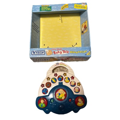 VTech Little Smart Baby Talk Discoveries Developmental Toy W/ Box - Tested/Works