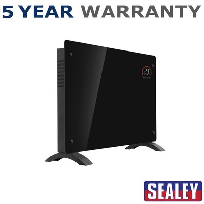 Sealey Baridi Elektrische Glasscheibenheizung 2000W WLAN fähig Schwarz DH139