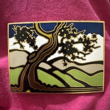 Sven Belt Buckle Tree Vintage 1980  s