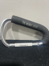 The Mommy Hook Stroller Bag Accessory Silver/Black Pre Owned