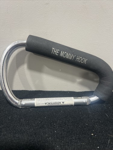 The Mommy Hook Stroller Bag Accessory Silver/Black Pre Owned