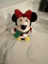 Vintage Disney Minnie Mouse Small Wind Up Toy Rolls . still Works 