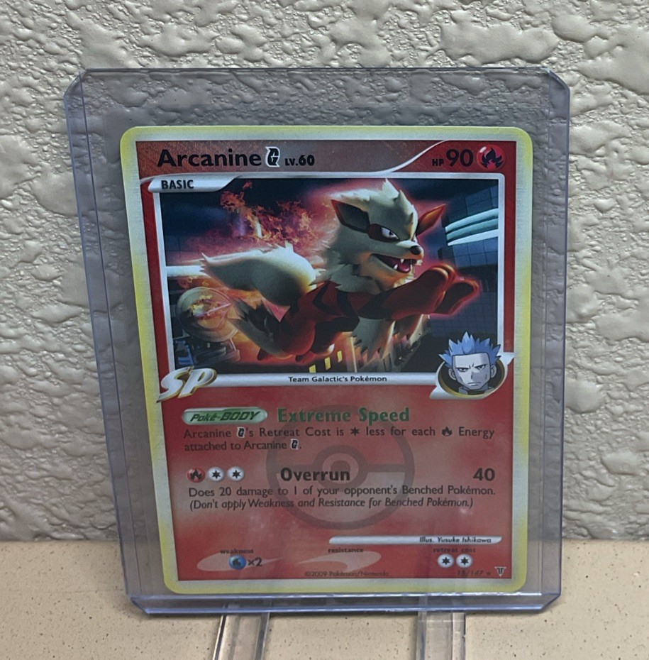 Arcanine G 15/147 Supreme Victors Crosshatch Pokemon League Promo Card