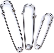 Large Safety Pins Assorted Clothes 60Pcs Heavy Duty 3 Sizes Pins for Crafts
