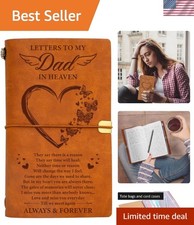 Sympathy Gift: Leather Journal for Loss of Father - 68 Pages for Reflection