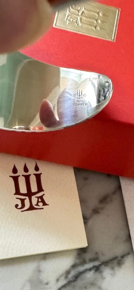 Brazalete James Avery Retirado Plata Esterlina y Cobre Flores Flotantes Raro Foto 4 de 4