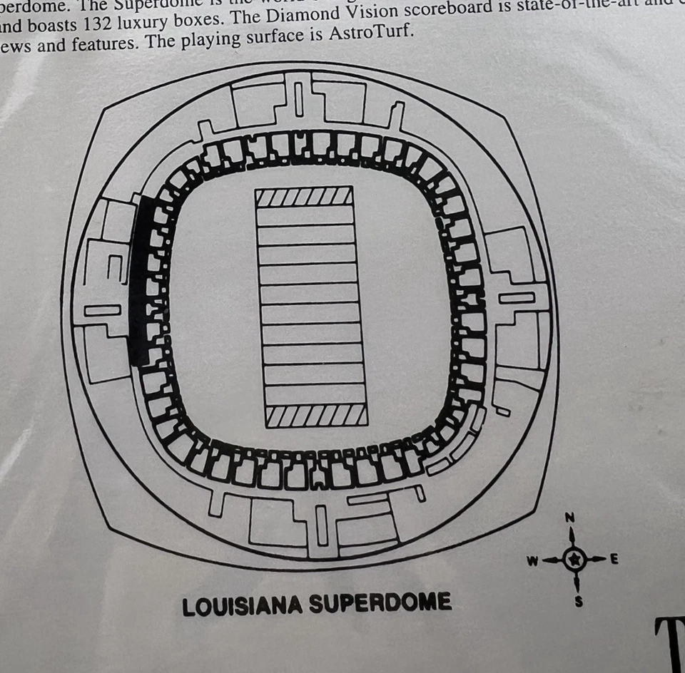 Vintage 1995 New Orleans Saints NFL Football Patch Willabee & Ward On 12” Card - Image 4 of 4