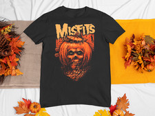 Halloween Misfits Band Cotton Black Full Size Unisex Shirt CM500
