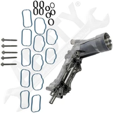 APDTY 156813 Upgraded Aluminum Engine Oil Filter Housing (With-Out Cooler)