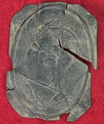 EXCAVATED CIVIL WAR RELIC SHAKO HAT BADGE FROM GRAND ECORE