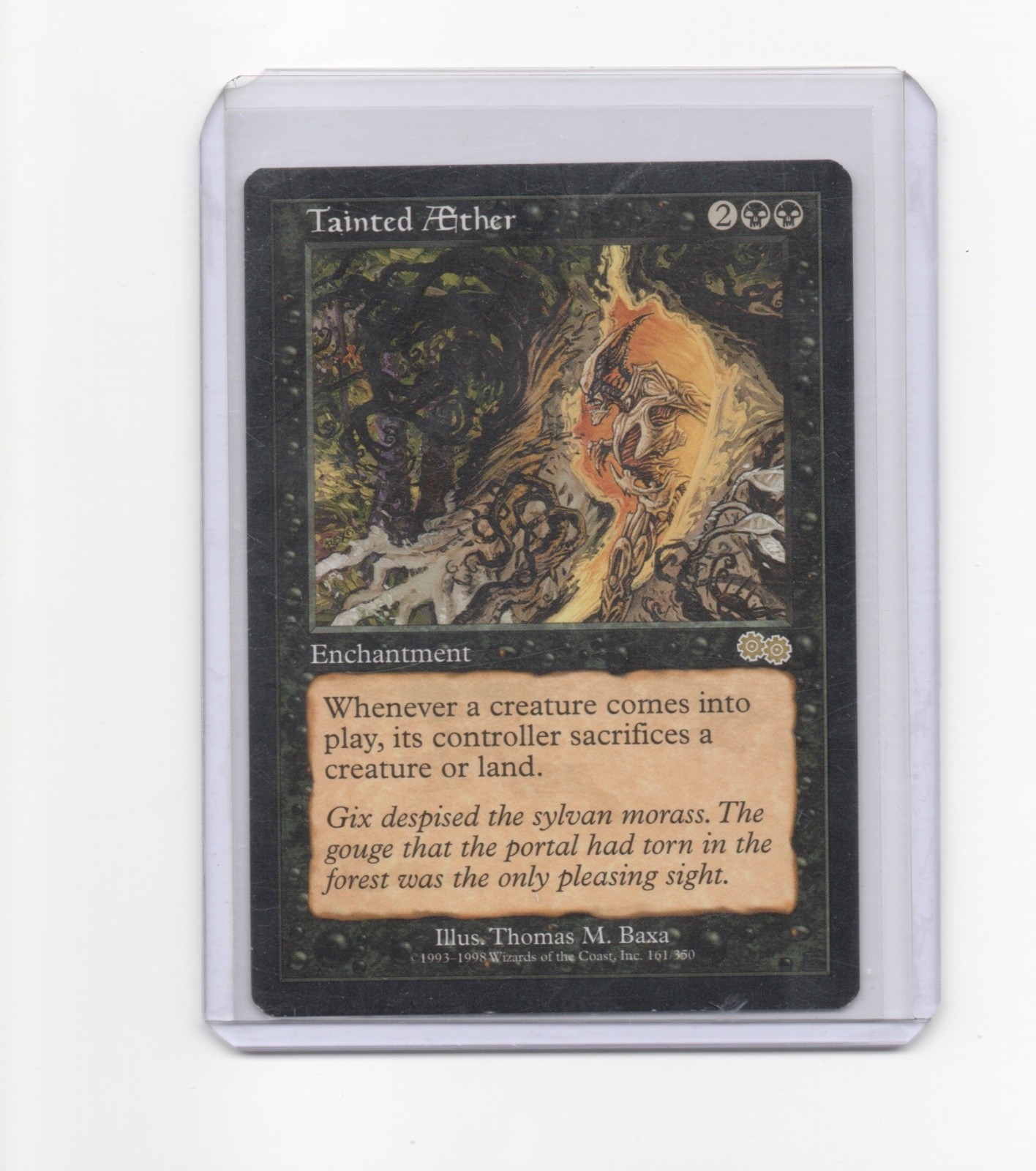 MAGIC GATHERING URZA'S SAGA TAINTED AETHER #161 LP Rare MTG