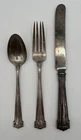Antique Reed & Barton Sterling Silver Fork Spoon Knife Set Pat 1915 R&B 3 Pc