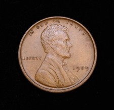 1909 Lincoln Wheat Cent AU
