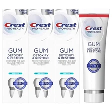 Crest Pro-Health Gum Detoxify and Restore Deep Clean Toothpaste 4.6 oz Pack of 3