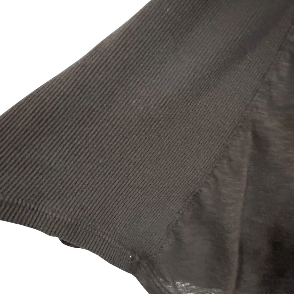 Blusa James Perse feminina mistura de linho com botões tamanho 2 EUA marrom pequeno manga 3/4 EUA - Imagem 4 de 4