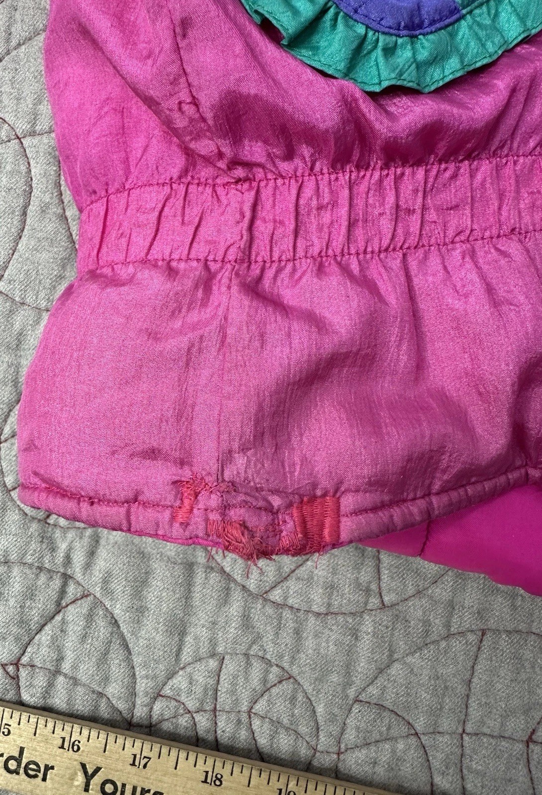 VTG 90s Winnie The Pooh Disney Puffer Coat / Little Kids Girls 4T image 7
