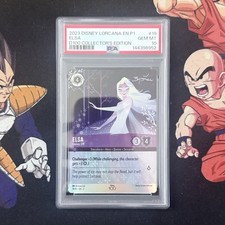 Ravensburger Disney Lorcana D100 Elsa - Gloves Off 19 Alt Art Holo PSA 10